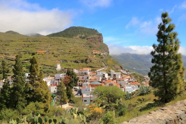 güzel Artenara, Gran Canaria 'nın en yüksek dağ köyü. Ispanya Kanarya Adaları