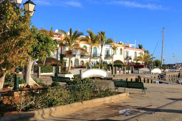 Wunderschöne stadt puerto mogan auf gran canaria, spanien — Stockfoto