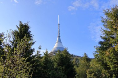Jested kulesi, Çek Cumhuriyeti Liberec yakınlarındaki turistik, Avrupa, Tv yayın kulesi