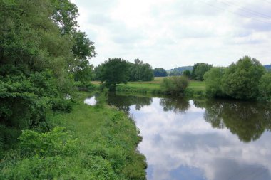 Frankenberg/Saksonya'daki küçük Zschopau nehri