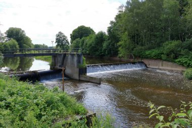 Frankenberg/Saksonya'daki küçük Zschopau nehri