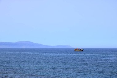Venedik limanı ve Akdeniz'de Gezen Gezi teknesi, Girit, Yunanistan