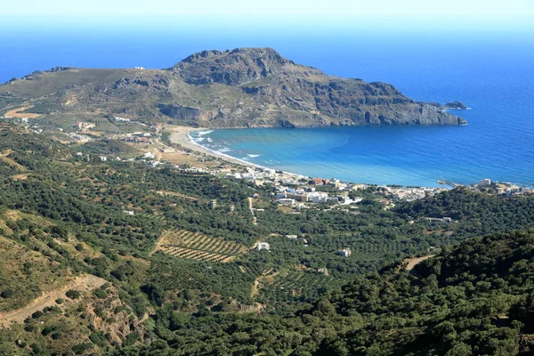 クレタ島は、美しいビーチ、漁村プラキアスにあります。ギリシャ — ストック写真