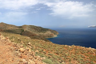 Balos lagün adada Crete, Yunanistan