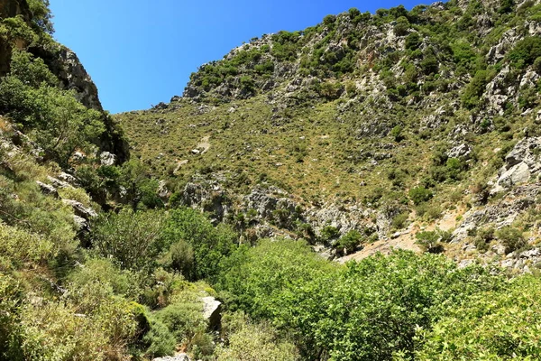 コリータ渓谷のトレイル(ムドリアーノ、ポロス、ムドロス渓谷)、クレタ島、ギリシャ — ストック写真