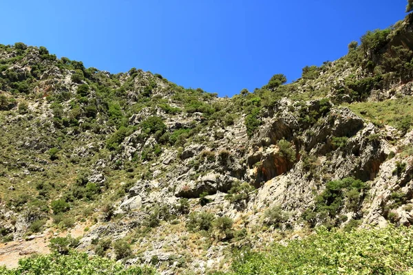 콜리타 협곡 트레일 (무드리아노, 포로스, 마운드로스 협곡), 크레타, 그리스 — 스톡 사진