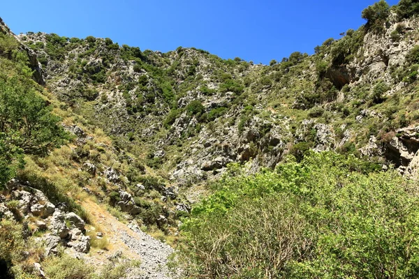 Trail in Kollita gorges (Moudriano, Poros, Moundros gorge), Creta, Grecia — Foto de Stock