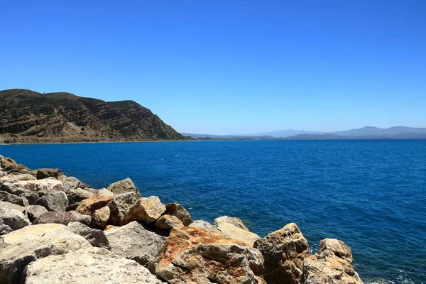 Agia Galini Beach na ilha de Creta, Grécia — Fotografia de Stock