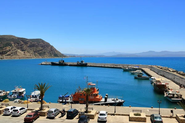 Playa Agia Galini en la isla de Creta, Grecia — Foto de Stock