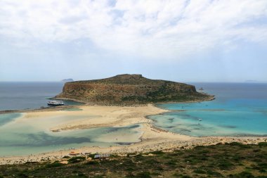 Balos lagün adada Crete, Yunanistan