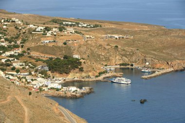 Küçük geleneksel köy, Chora Sfakion, Sfakia, Hanya, Crete, Yunanistan.
