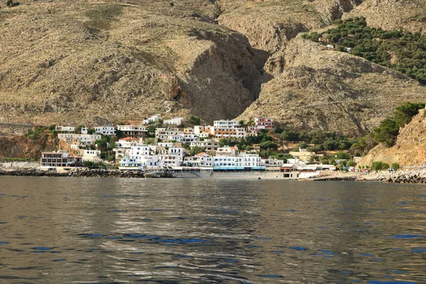 Małe tradycyjne wioski z Chora Sfakion, Sfakia, Chania, Kreta, Grecja. — Zdjęcie stockowe