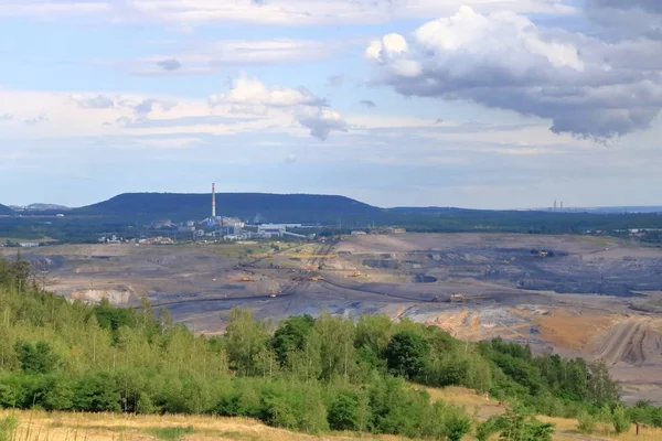 Mine de charbon près de la plupart en République tchèque — Photo