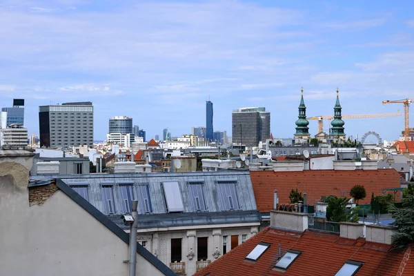 Blick auf Wien vom Dach, Österreich — Stockfoto