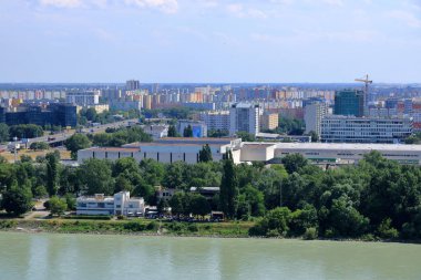 Bratislava, Slovak Cumhuriyeti'ndeki daire bloklarına Üst Görünüm