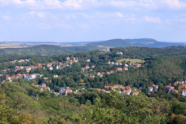 Uitzicht over Eisenach, Thüringen, Duitsland — Stockfoto