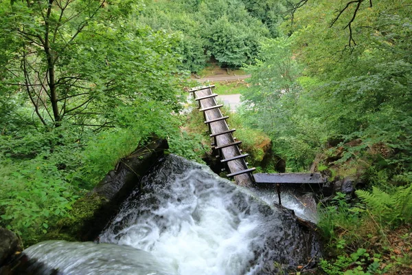 Trusetal vattenfall i Thüringen, Tyskland — Stockfoto