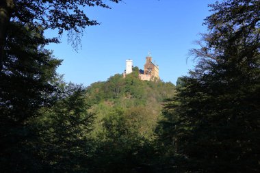 Ünlü Wartburg manzarası - bir dünya mirası alanı, Eisenach, Thuringia, Almanya