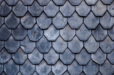 yaşlı kayrak çatı kiremit yakın çekim