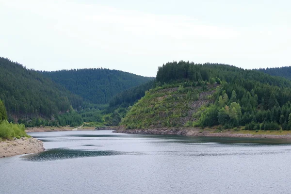 Reservoir Schmalwasser in Thuringia, Germany — Stock Photo, Image