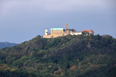 Ünlü Wartburg manzarası - bir dünya mirası alanı, Eisenach, Thuringia, Almanya
