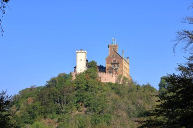 Ünlü Wartburg manzarası - bir dünya mirası alanı, Eisenach, Thuringia, Almanya
