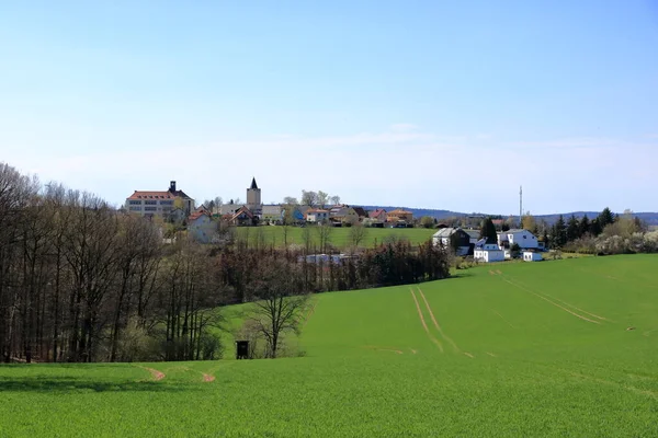 Kleine Stad Rabenau Bij Dresden Saksen Duitsland — Stockfoto