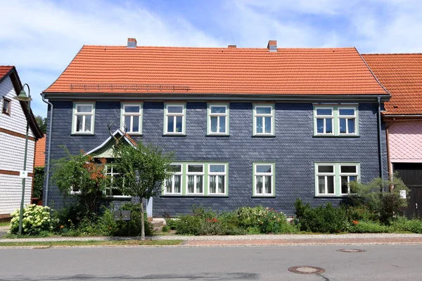 Thuringia Thuringia 집들의 전형적 — 스톡 사진