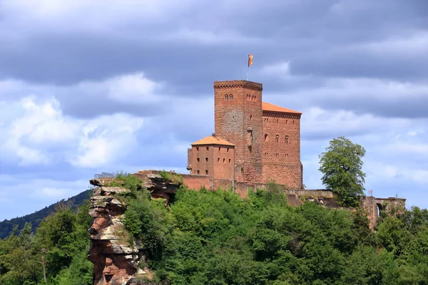 Het Kasteel Trifels Het Pfalz Woud Duitsland — Stockfoto