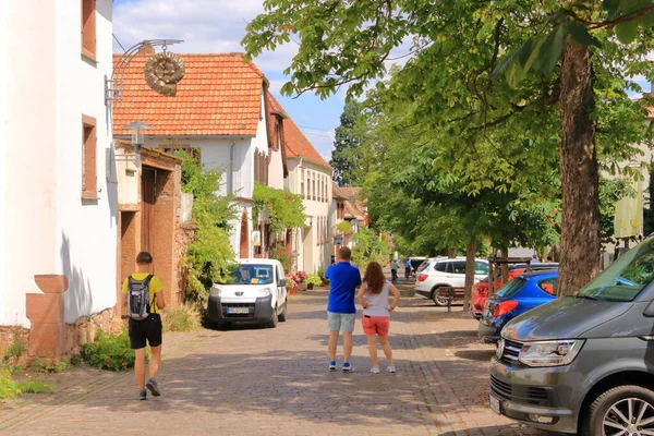 Julio 2020 Rhodt Unter Rietburg Der Pfalz Alemania Calle Histórica — Foto de Stock