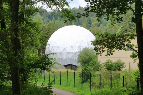 Ehemalige Nato F20 Satelliten Bodenstation Satcom Pleisweiler Oberhofen Bei Bad — Stockfoto