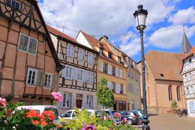 Temmuz 07: 2020 - Wissembourg / Weissenburg, Fransa: Fransa 'nın Wissembourg Köyü