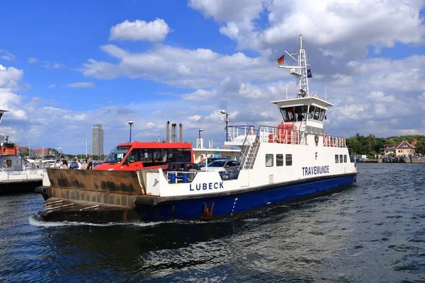 August 2020 Travemuende Germany Famous Baltic Sea Marina Lot Berths — Stock Photo, Image