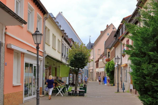 Julho 2020 Bad Bergzabern Alemanha Vista Cidade Bad Bergzabern Palatinado — Fotografia de Stock