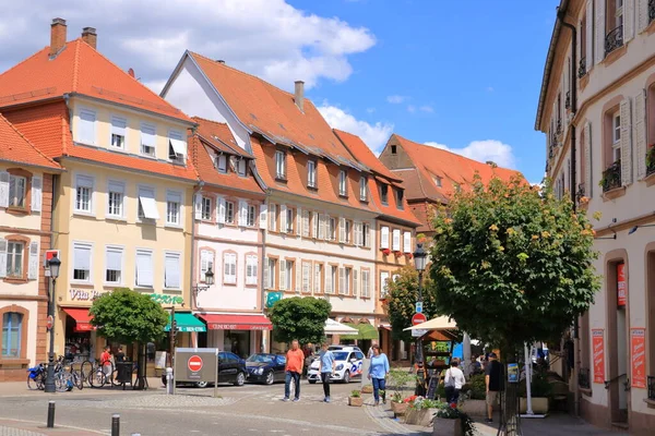 Lipca 2020 Wissembourg Weissenburg Francja Widoki Wieś Wissembourg Francji — Zdjęcie stockowe