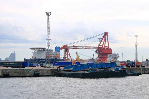 Srpna 2020 Rostock Warnemuende Mecklenburg Vorpommern Německo Pohled Oblast Městského — Stock fotografie