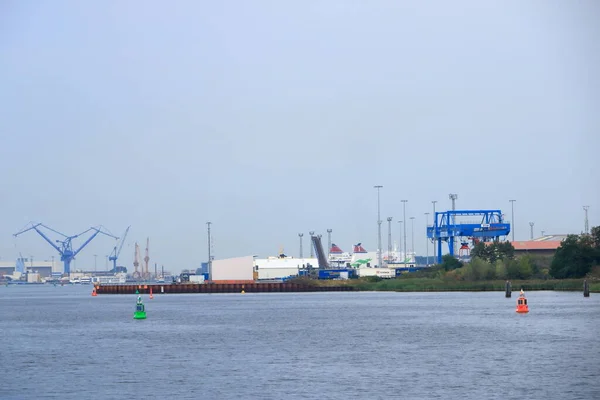 Agosto 2020 Rostock Warnemuende Mecklemburgo Pomerânia Ocidental Alemanha Vista Área — Fotografia de Stock