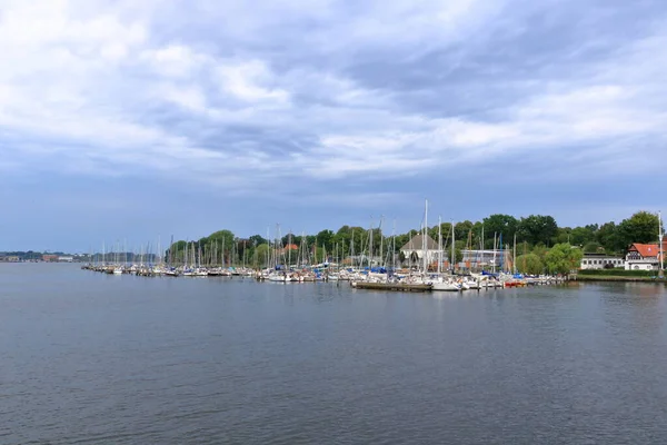 2018 Rostock Warnemuende Mecklenburg Vorpommern Germany View City Harbor Rostock — 스톡 사진