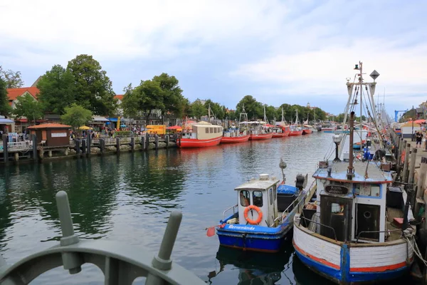 2020 Augusztus Rostock Warnemuende Mecklenburg Vorpommern Németország Történelmi Hajókkal Rendelkező — Stock Fotó