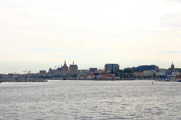 Agosto 2020 Rostock Warnemuende Mecklemburgo Pomerânia Ocidental Alemanha Vista Área — Fotografia de Stock