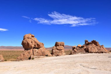 Güney Bolivya 'daki Bosque de Piedras kaya oluşumu (Valle de Rocas, Ciudad de Piedra)