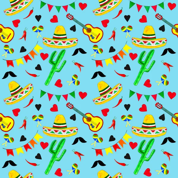 Seamless Pattern Mexico — Stock Photo, Image