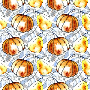 El boyası suluboya, kusursuz desen.