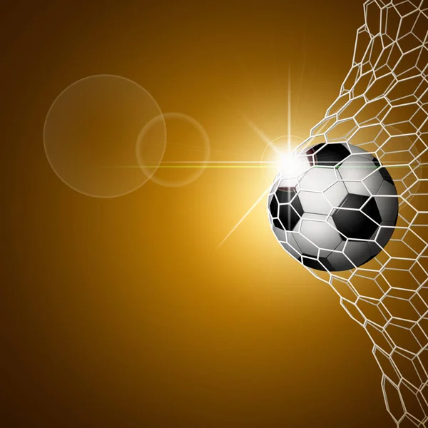 Futbol topu kalede. Altın