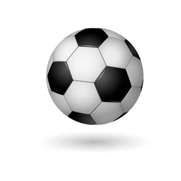 High Detail vector soccer ball. — Stock Vector