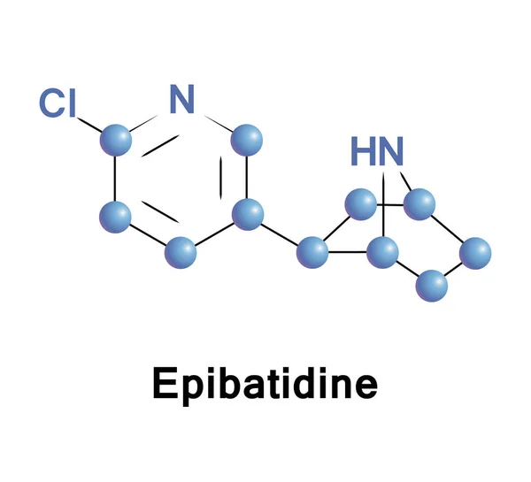 Epibatidine putatief alkaloïde — Stockvector