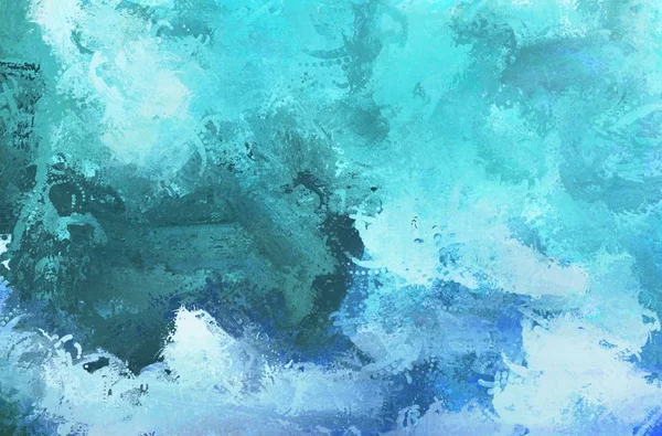 Абстрактний живопис кольорової текстури. Барвисте полотно. Блакитні води — стокове фото