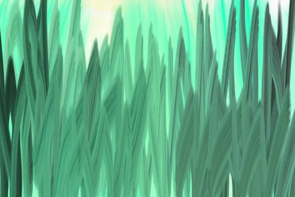 Дизайн зеленої трави, розмальовка в стилі 70 — стокове фото