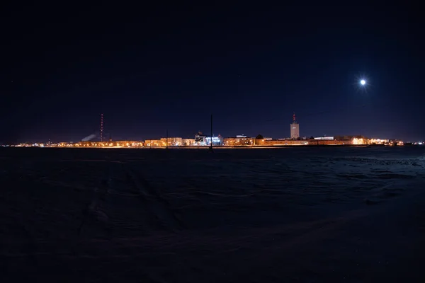 Bela Arkhangelsk à noite — Fotografia de Stock