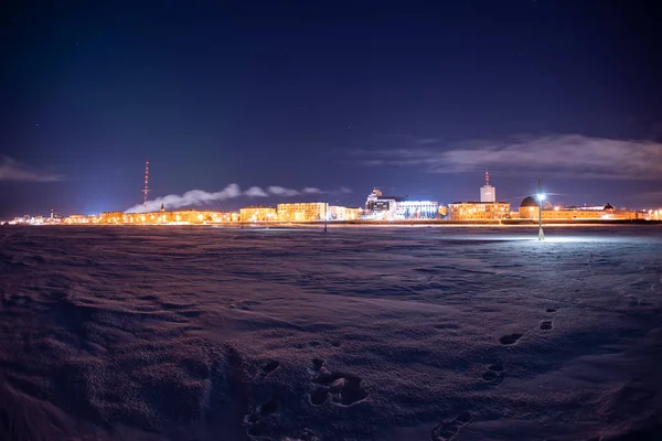 Noite Arkhangelsk — Fotografia de Stock